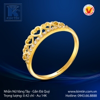 Nhẫn Nữ Vàng Màu 14K