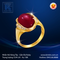 Nhẫn Nữ Vàng Màu 18K
