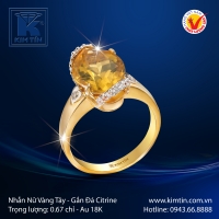 Nhẫn Nữ Vàng Màu 18K