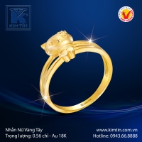 Nhẫn Nữ Vàng Màu 18K