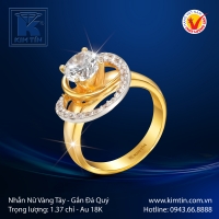 Nhẫn Nữ Vàng Màu 18K
