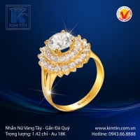 Nhẫn Nữ Vàng Màu 18K