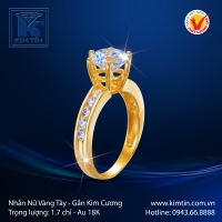 Nhẫn Nữ Vàng Màu 18K