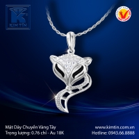 Mặt Dây Chuyền Vàng Trắng 18K