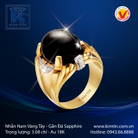 Nhẫn Nam Vàng Màu 18K