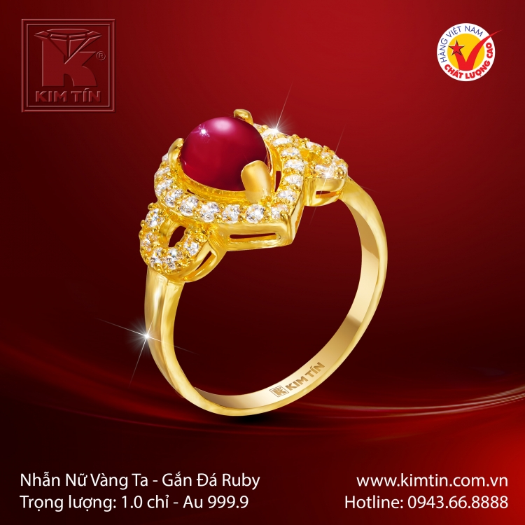 Nhẫn Nữ Vàng 24K