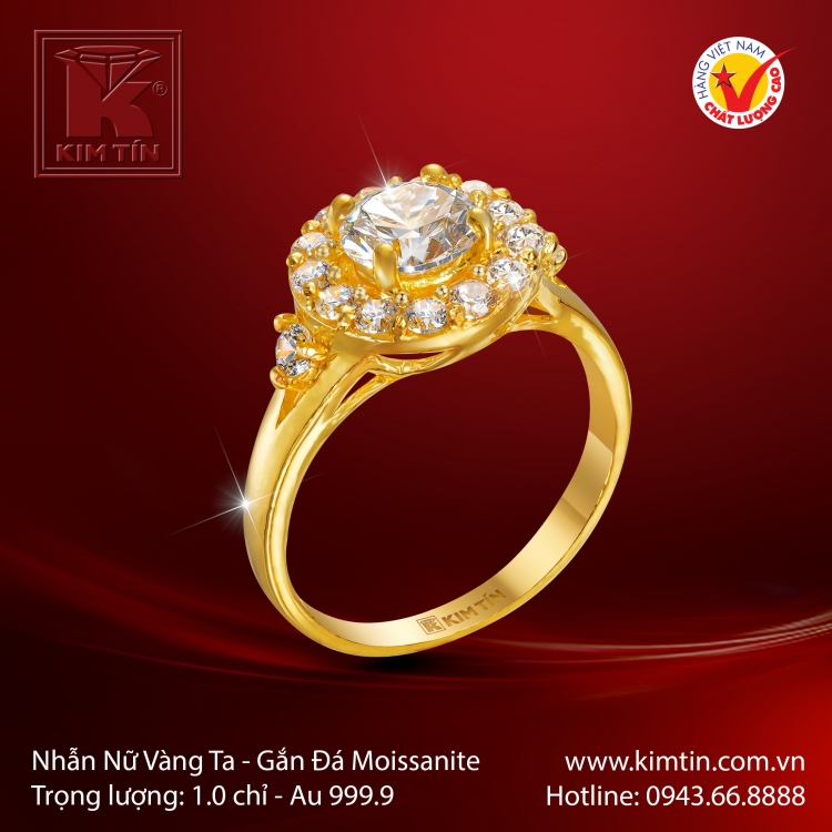 Nhẫn Nữ Vàng 24K