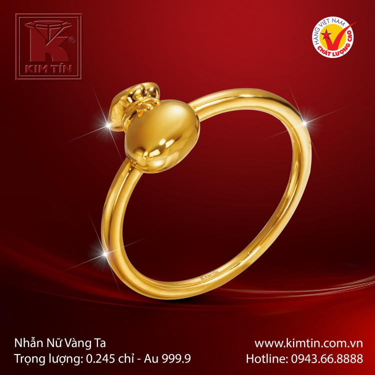 Nhẫn Nữ Vàng 24K