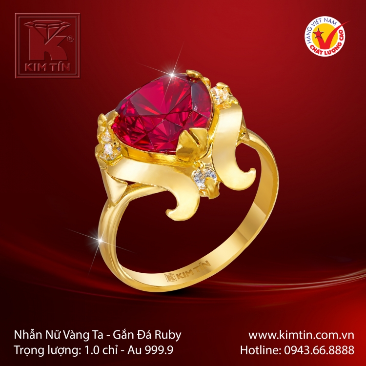 Nhẫn Nữ Vàng 24K