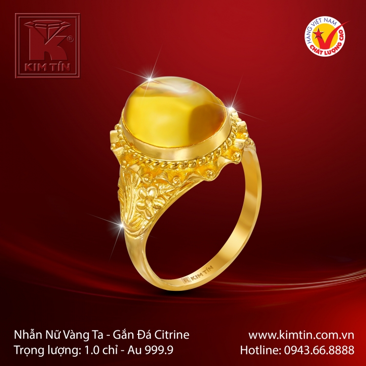 Nhẫn Nữ Vàng 24K