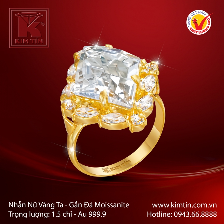 Nhẫn Nữ Vàng 24K