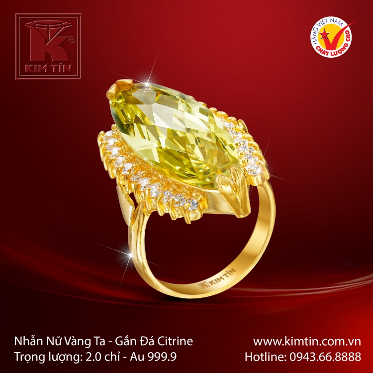 Nhẫn Nữ Vàng 24K