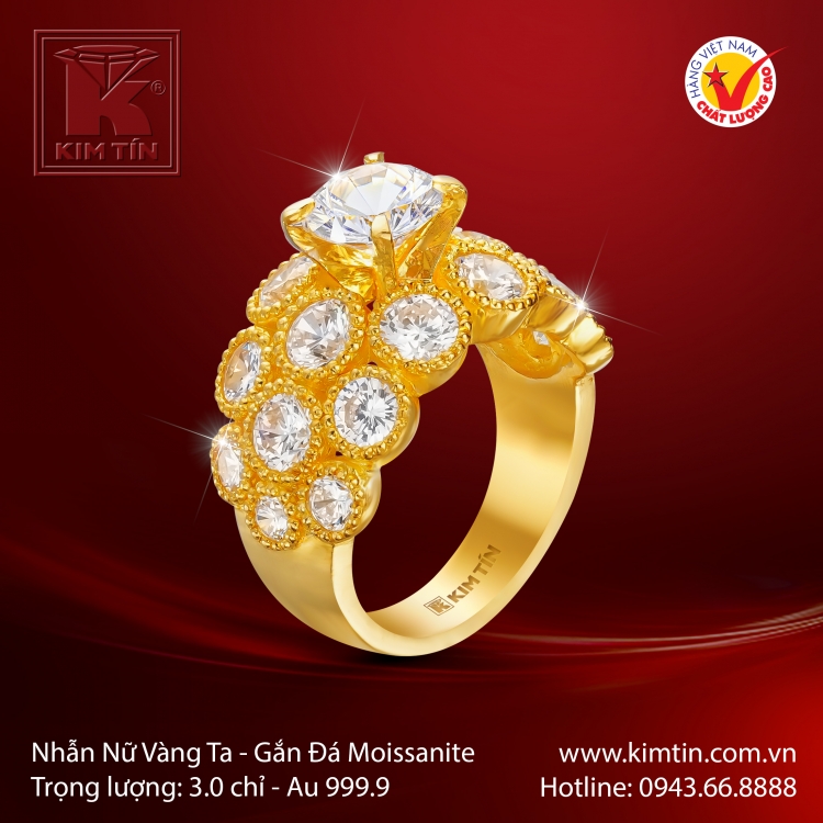 Nhẫn Nữ Vàng 24K