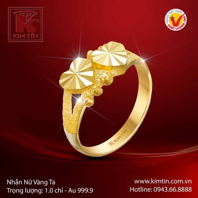 Nhẫn Nữ Vàng 24K