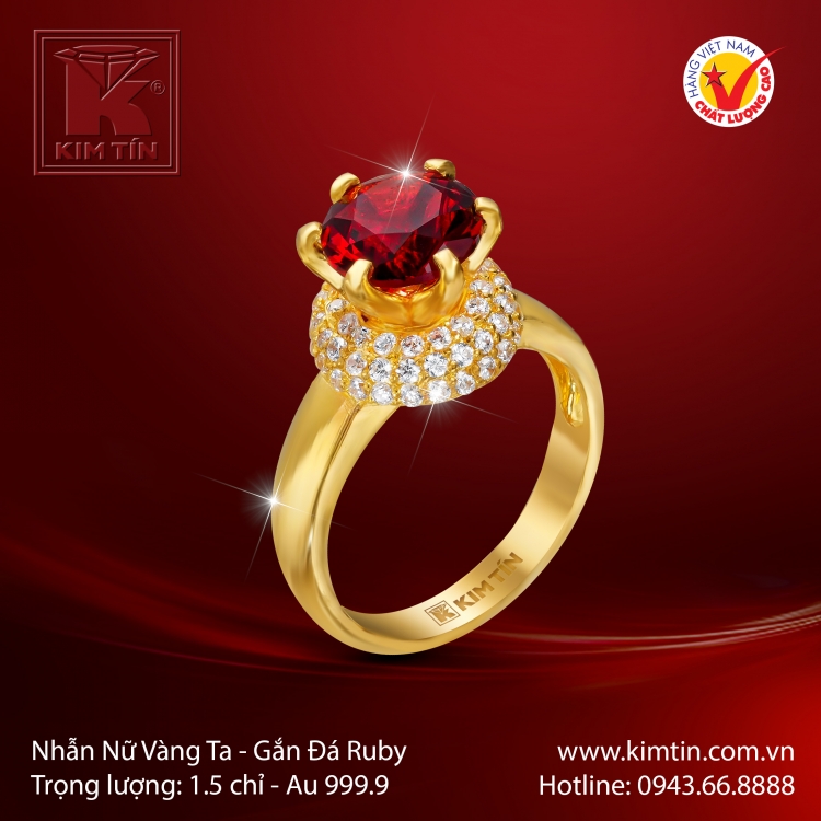 Nhẫn Nữ Vàng 24K