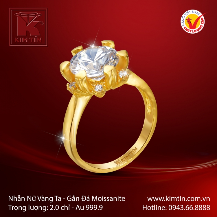 Nhẫn Nữ Vàng 24K