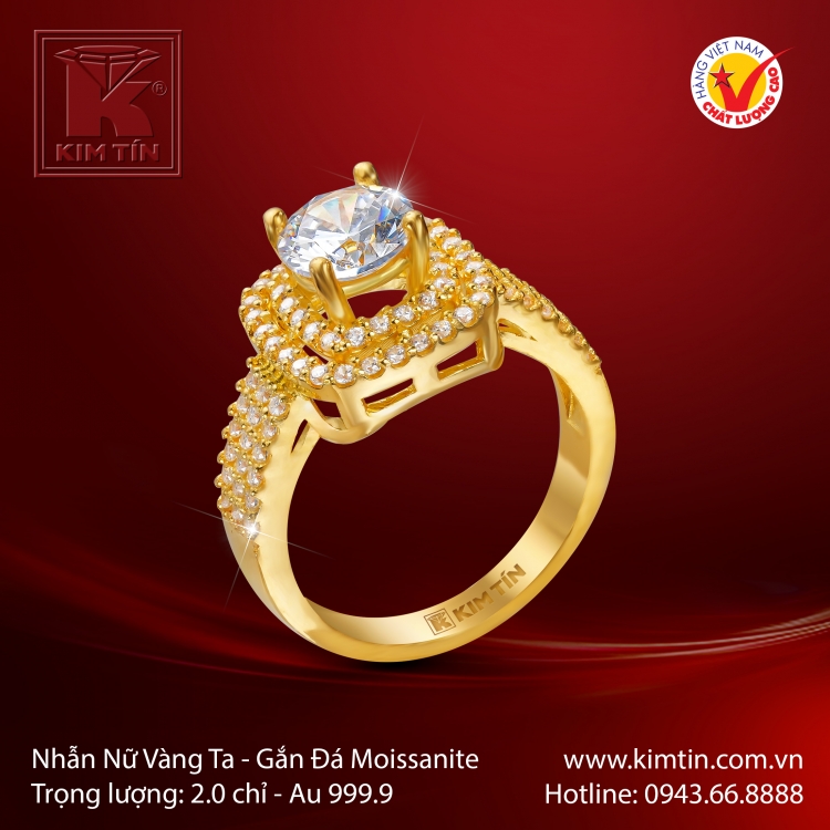 Nhẫn Nữ Vàng 24K