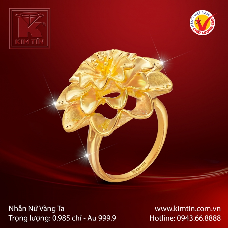 Nhẫn Nữ Vàng 24K