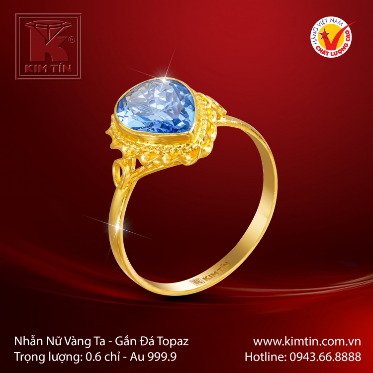 Nhẫn Nữ Vàng 24K