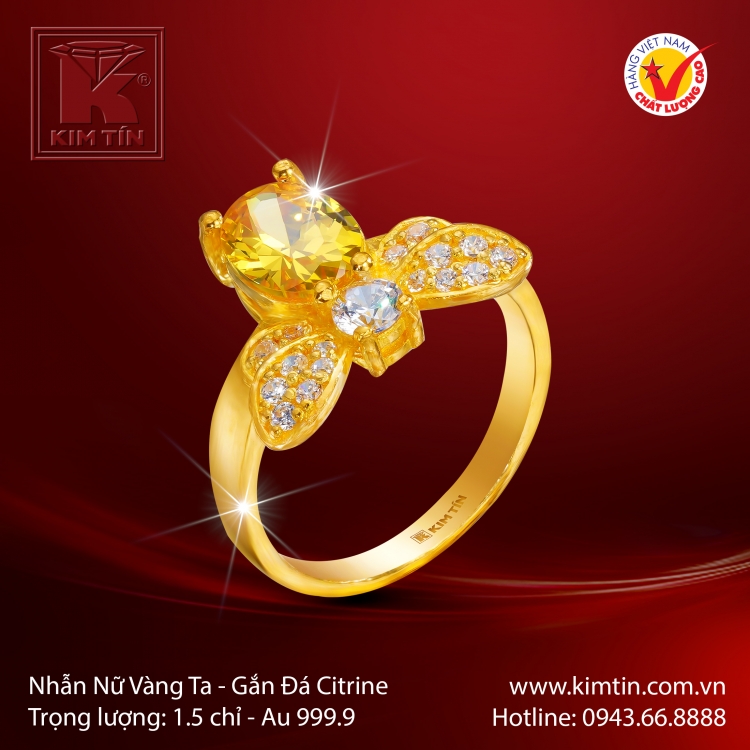 Nhẫn Nữ Vàng 24K