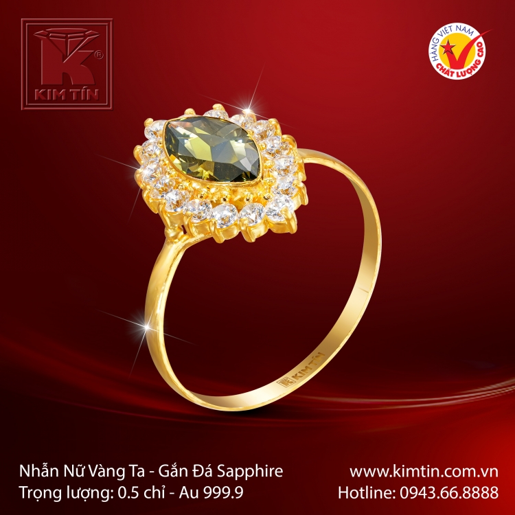 Nhẫn Nữ Vàng 24K