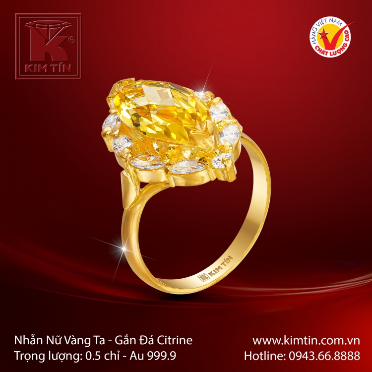 Nhẫn Nữ Vàng 24K