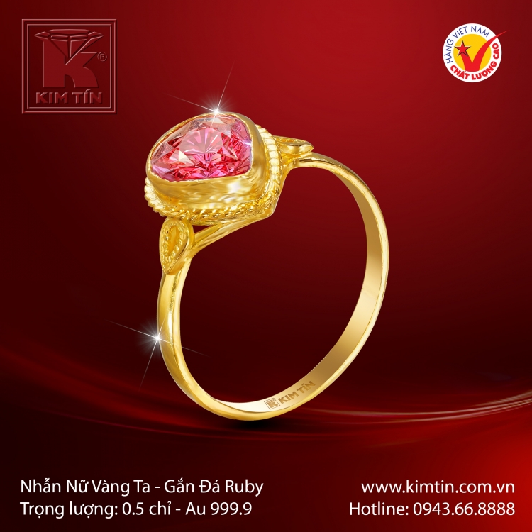 Nhẫn Nữ Vàng 24K