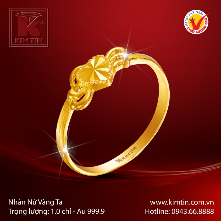 Nhẫn Nữ Vàng 24K