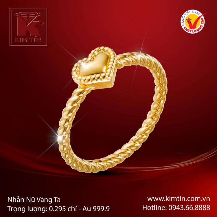 Nhẫn Nữ Vàng 24K