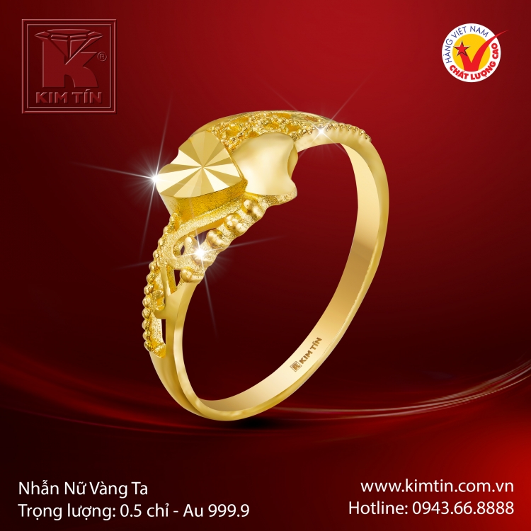 Nhẫn Nữ Vàng 24K