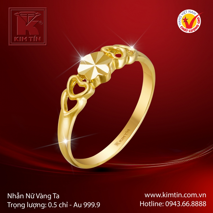 Nhẫn Nữ Vàng 24K