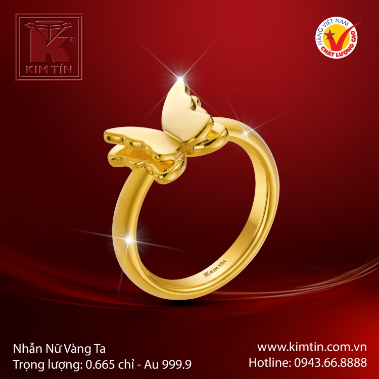 Nhẫn Nữ Vàng 24K