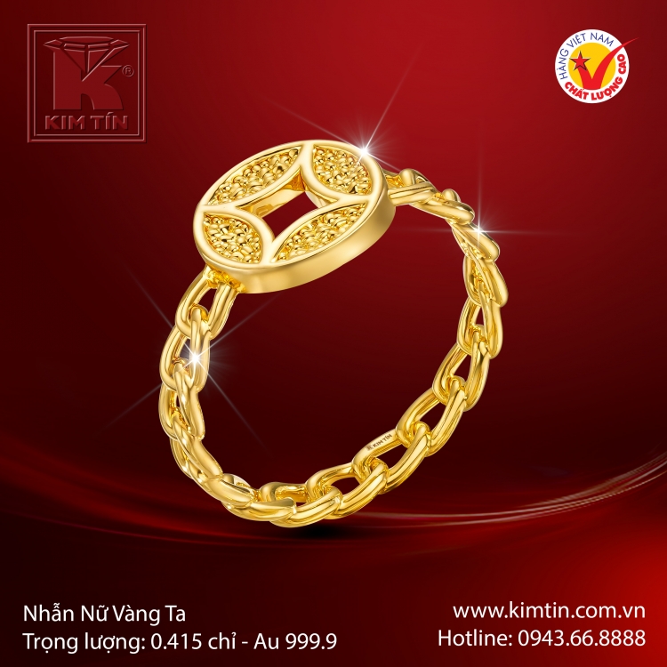 Nhẫn Nữ Vàng 24K