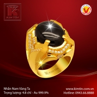 Nhẫn nam vàng 24K