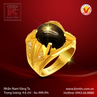 Nhẫn nam vàng 24K