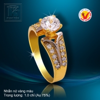Nhẫn nữ vàng màu 18k