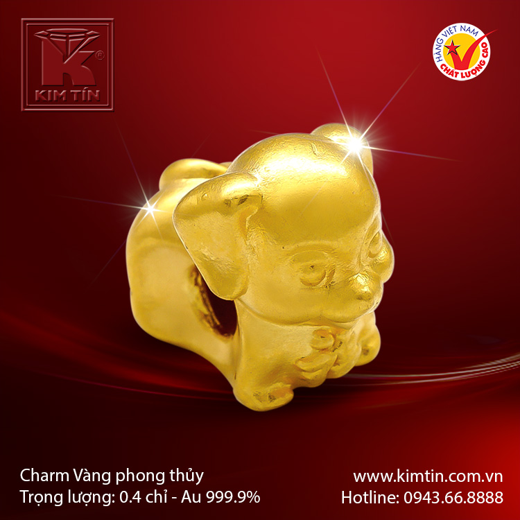 Charm vàng phong thủy