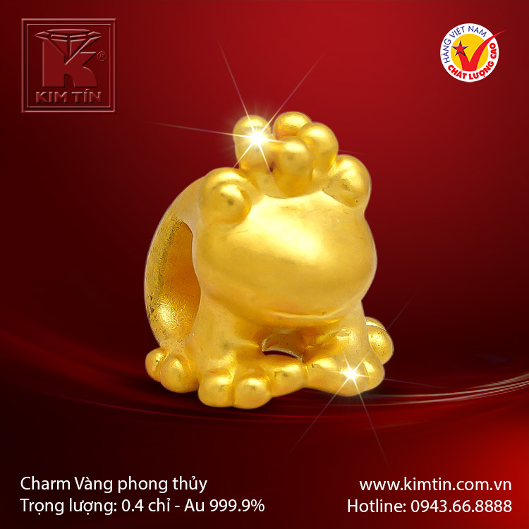 Charm vàng phong thủy