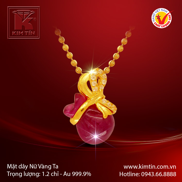 Mặt dây vàng 24K