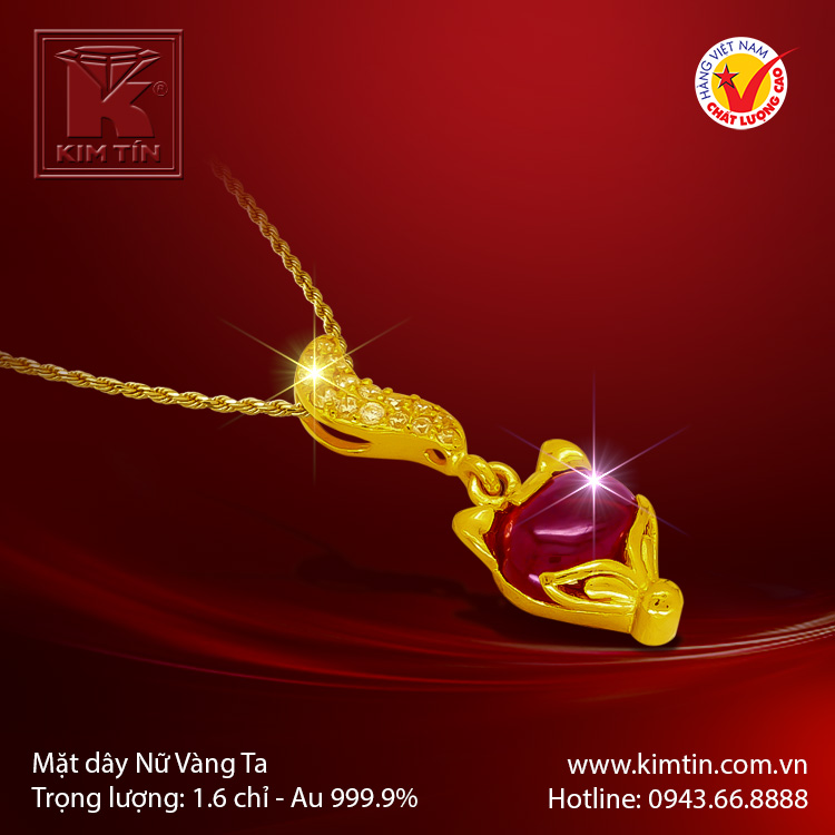 Mặt dây vàng 24K