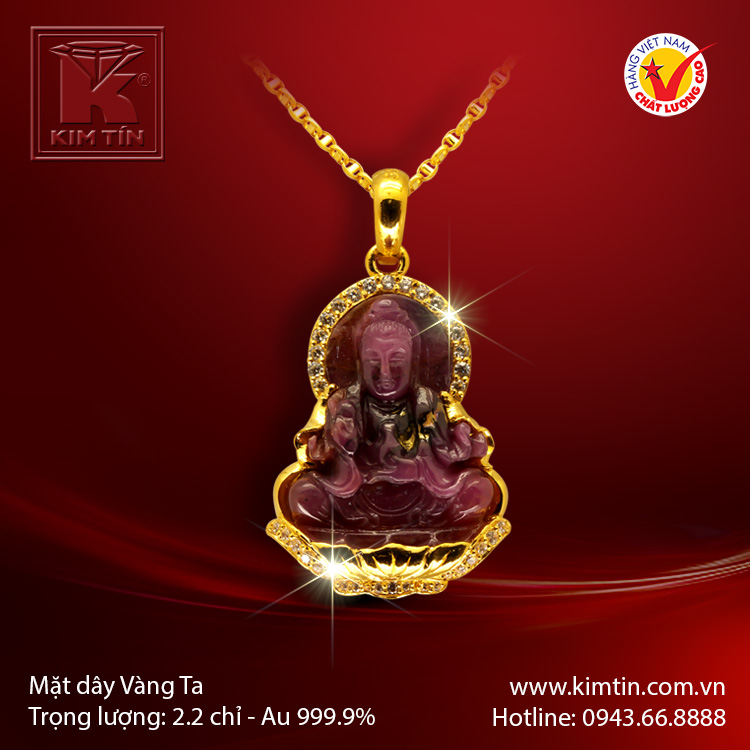 Mặt dây vàng 24K