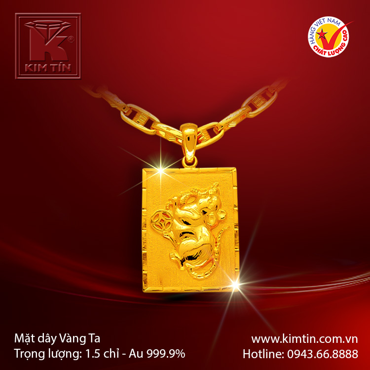 Mặt dây vàng 24K