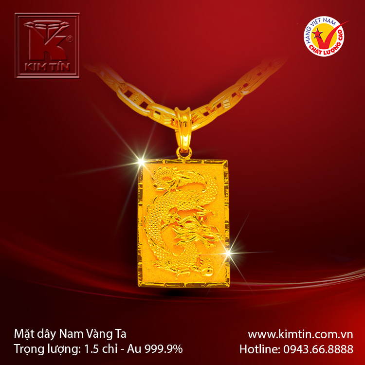 Mặt dây vàng 24K