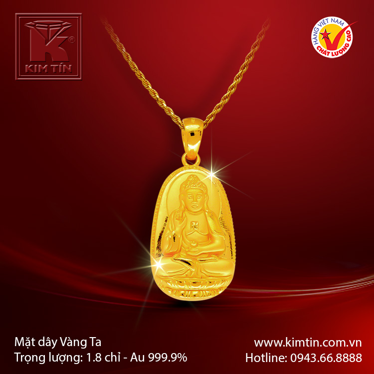 Mặt dây vàng 24K