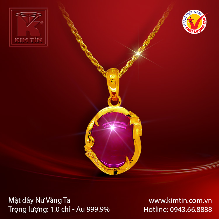 Mặt dây vàng 24K