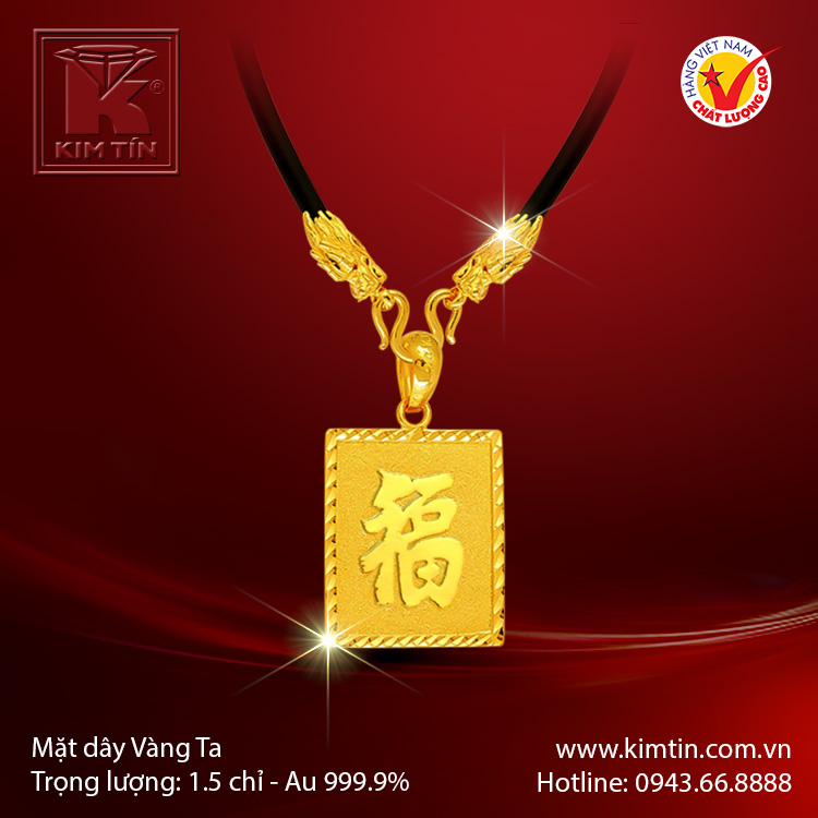 Mặt dây vàng 24K