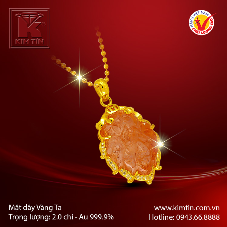 Mặt dây vàng 24K