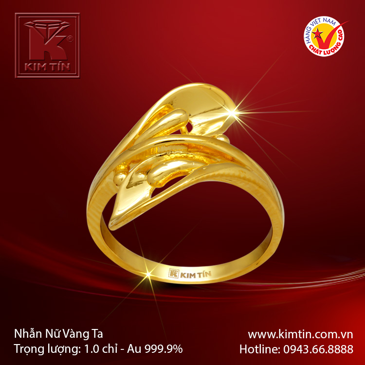 Nhẫn nữ vàng 24K