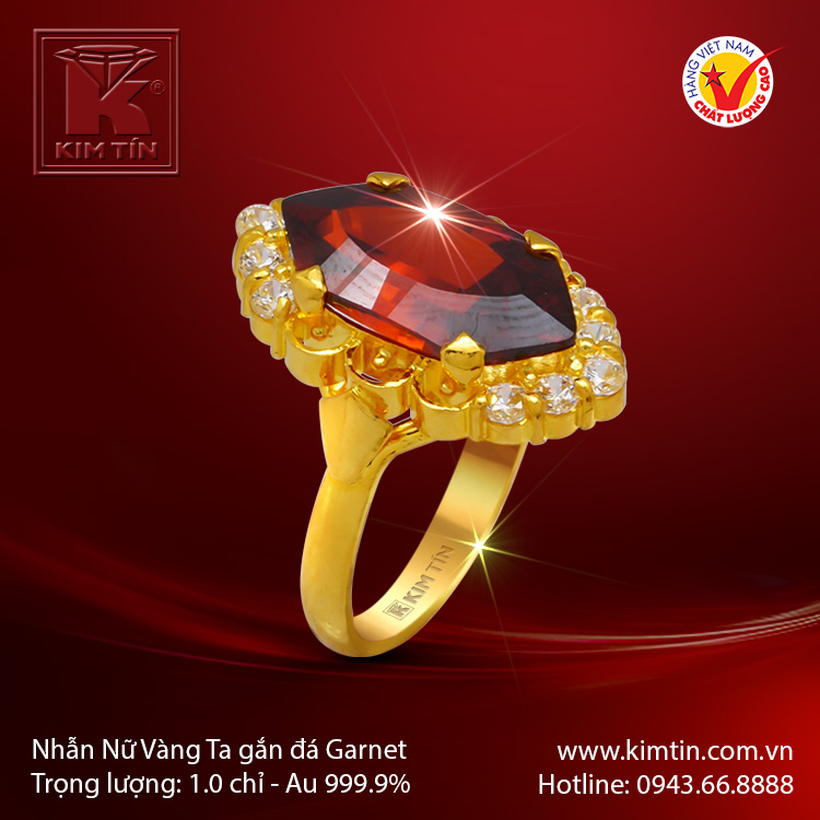 Nhẫn nữ vàng 24K