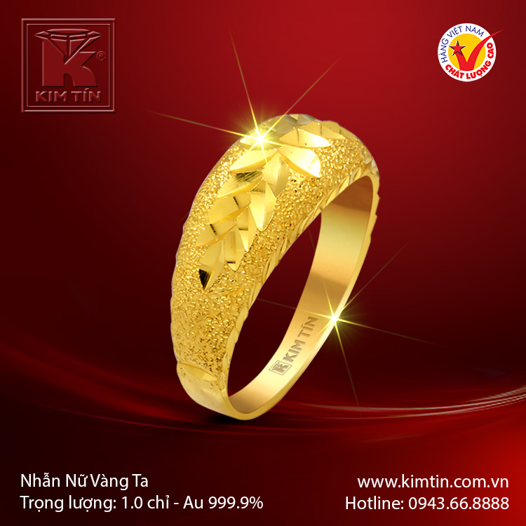 Nhẫn nữ vàng 24K